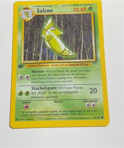 1999 Pokémon Base Set #54 Metapod — front