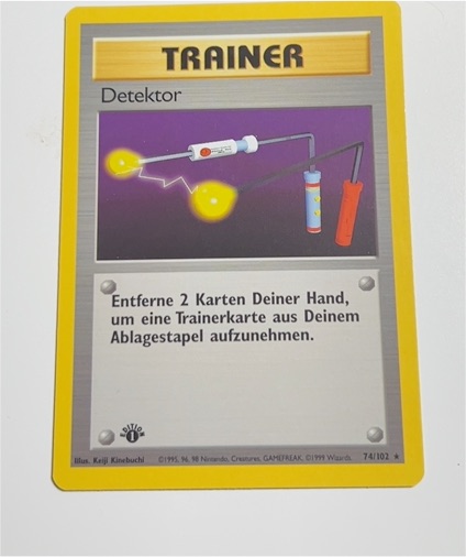 1999 Pokémon Base Set #74 Item Finder — front