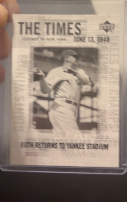 2001 Upper Deck Legends of New York #181 Babe Ruth — front