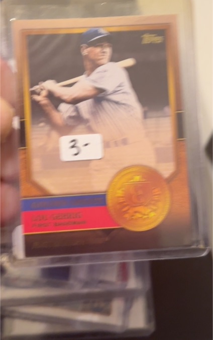 2012 Topps Golden Greats #GG-23 Lou Gehrig — front