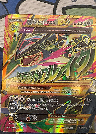 2015 Pokémon XY Ancient Origins #98 Mega Rayquaza EX — front