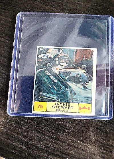 1968 Panini #75 Jackie Stewart — front