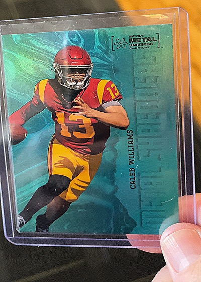 2022 Skybox Metal Universe #148 Caleb Williams — front