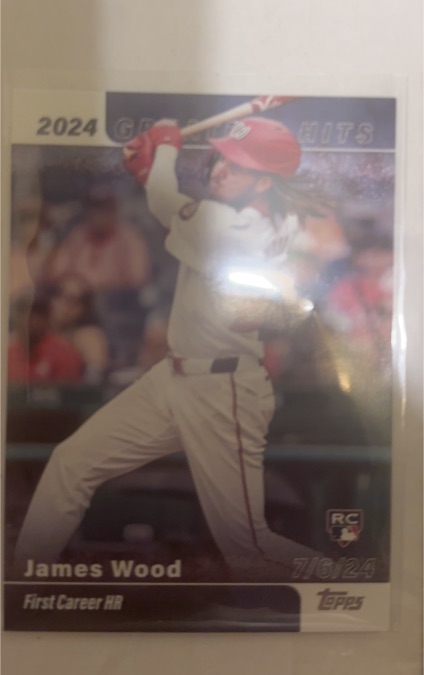 2025 Topps 2024 Greatest Hits #GH-13 James Wood — front