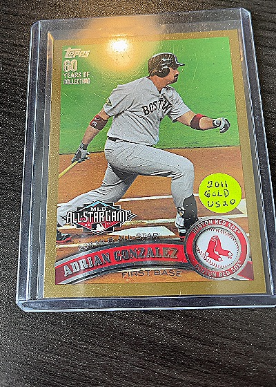 2011 Topps #US20 Adrian Gonzalez — front