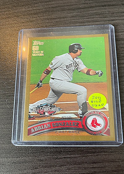 2011 Topps #US20 Adrian Gonzalez — front