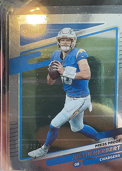 2021 Donruss #70 Justin Herbert — front
