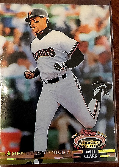 1992 Topps Stadium Club #598 Will Clark — front