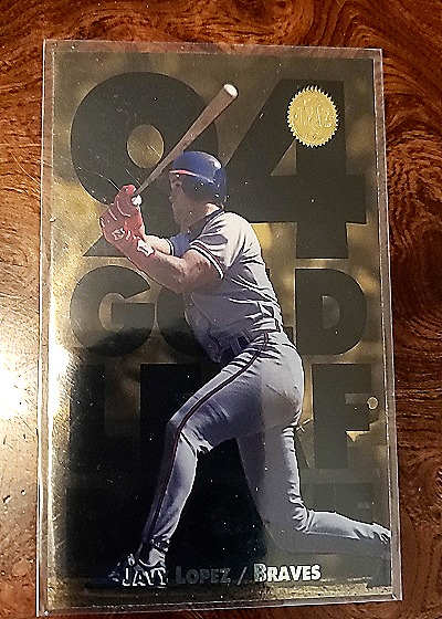 1994 Leaf #1 Javy Lopez — front
