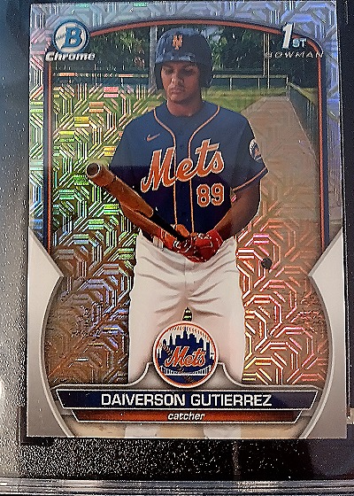 2023 Bowman Chrome #BCP-154 Daiverson Gutierrez — front