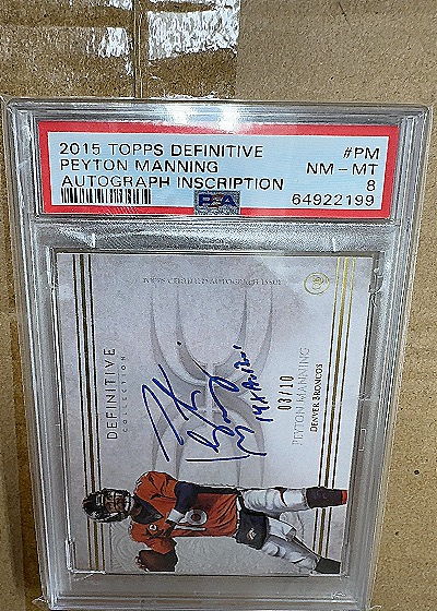2015 Topps Definitive #PM Peyton Manning — front