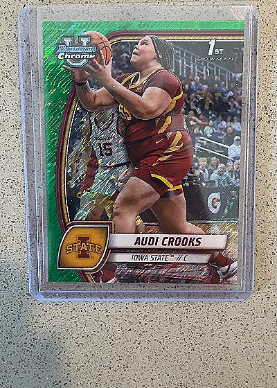 2024 Bowman Chrome #9 Audi Crooks — front