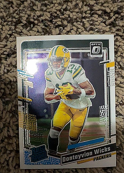 2023 Donruss Optic #249 Dontayvion Wicks — front