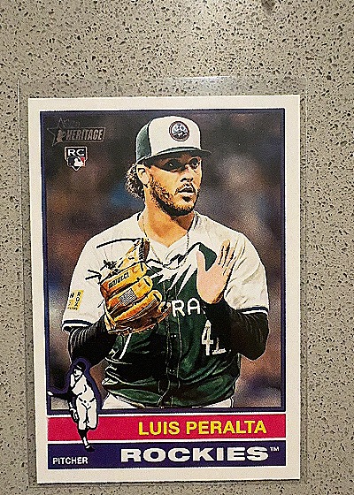 2025 Topps Heritage #176 Luis Peralta — front