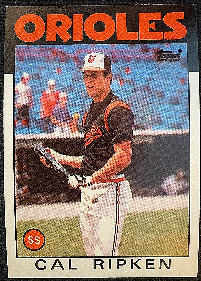 1986 Topps #340 Cal Ripken — front