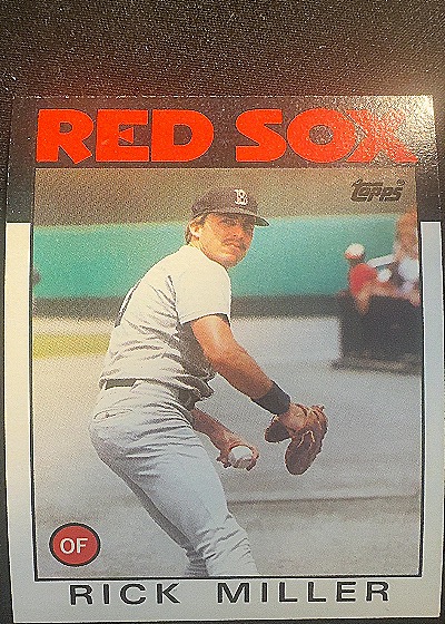 1986 Topps #424 Rick Miller — front