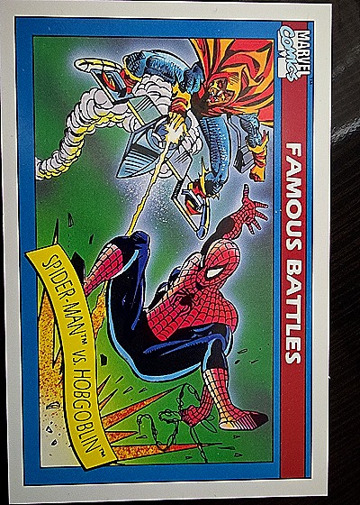 1990 Impel #112 Spider-Man vs Hobgoblin — front