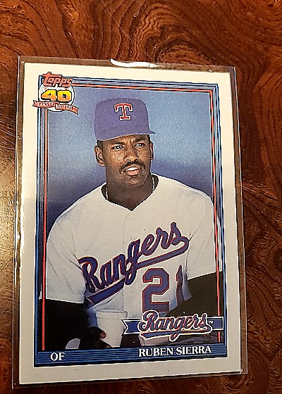 1991 Topps #535 Ruben Sierra — front