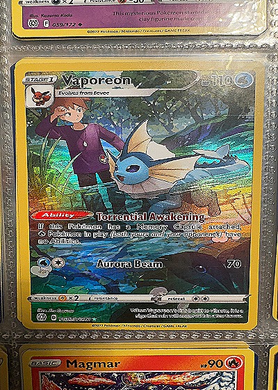 2022 Pokémon #TG02/TG30 Vaporeon — front