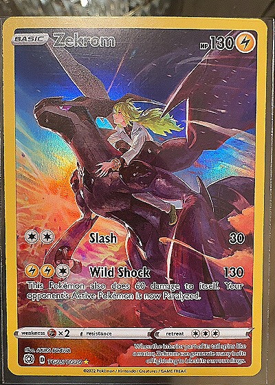 2022 Pokémon #TG05/TG30 Zekrom — front