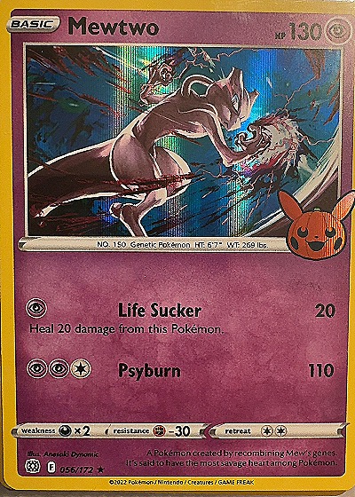 2022 Pokémon #056/172 Mewtwo — front