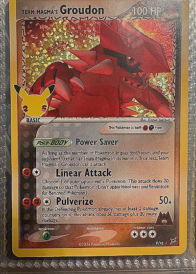 2004 Pokémon #9/95 Groudon — front