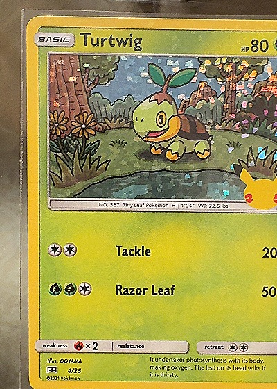 2021 Pokemon #4/25 Turtwig — front