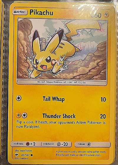 2017 Pokémon #40/147 Pikachu — front