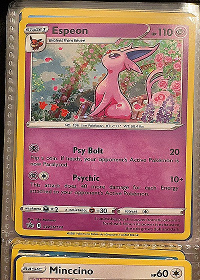 2021 Pokémon #SWSH174 Espeon — front