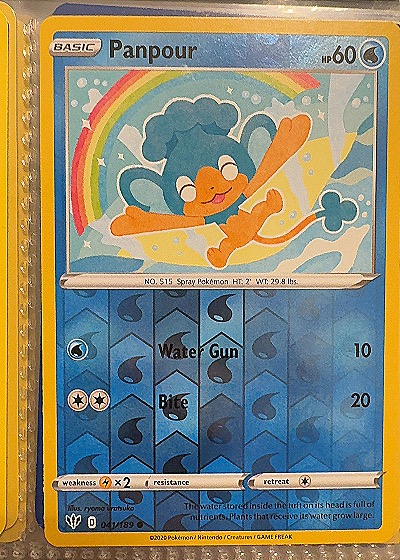 2020 Pokémon #041/189 Panpour — front