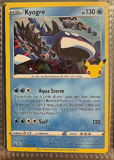 2021 Pokémon #003/025 Kyogre — front