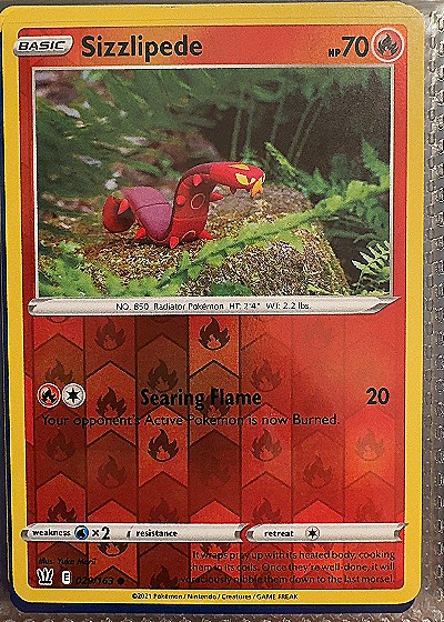 2021 Pokémon #029/163 Sizzlipede — front