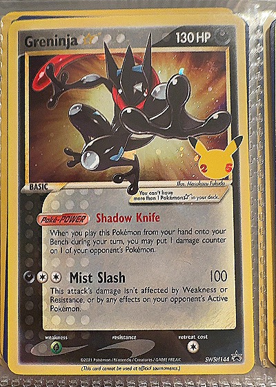 2021 Pokémon #SWSH144 Greninja — front
