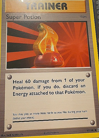 2016 Pokémon #87/108 Super Potion — front