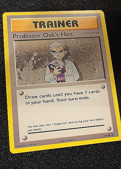 2016 Pokémon #84/108 Professor Oak's Hint — front
