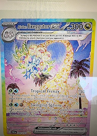 2024 Pokemon #242/191 Alolan Exeggutor — front