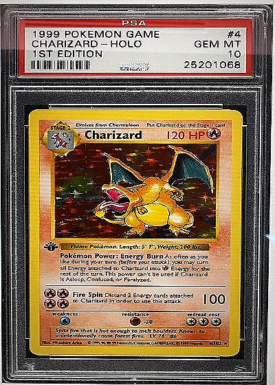 1999 Pokemon #4 Charizard — front