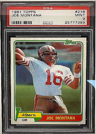 1981 Topps #216 Joe Montana — front