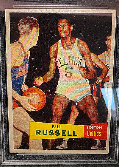 1957 Topps #77 Bill Russell — front