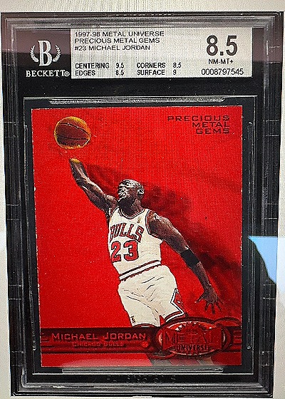 1997 Metal Universe #23 Michael Jordan — front