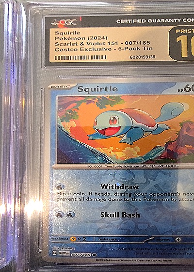 2024 Pokémon #007/165 Squirtle — front