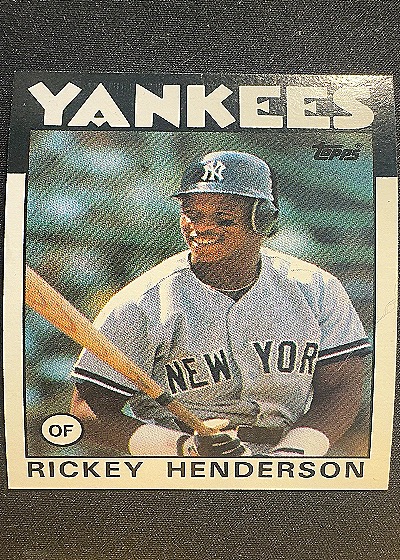 1986 Topps #500 Rickey Henderson — front