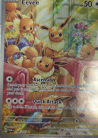 2024 Pokemon #188/167 Eevee — front