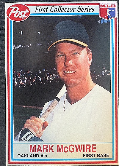 1990 Post #12 Mark McGwire — front