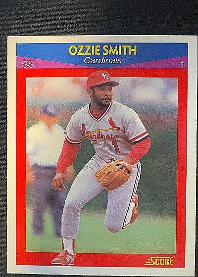 1990 Score #1 Ozzie Smith — front