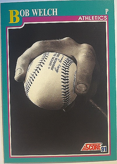 1991 Score #568 Bob Welch — front