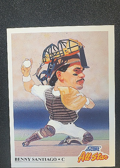 1991 Score #663 Benny Santiago — front