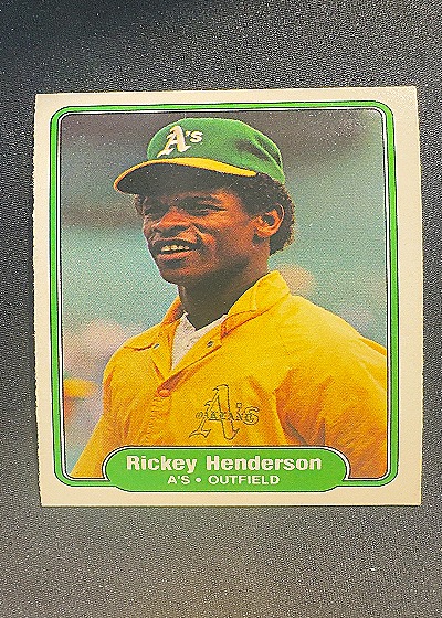 1982 Fleer #92 Rickey Henderson — front