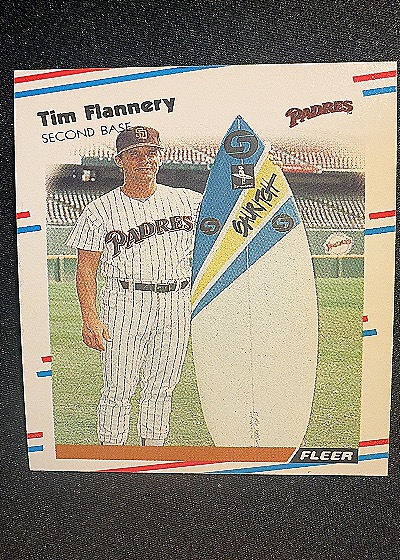 1988 Fleer #582 Tim Flannery — front