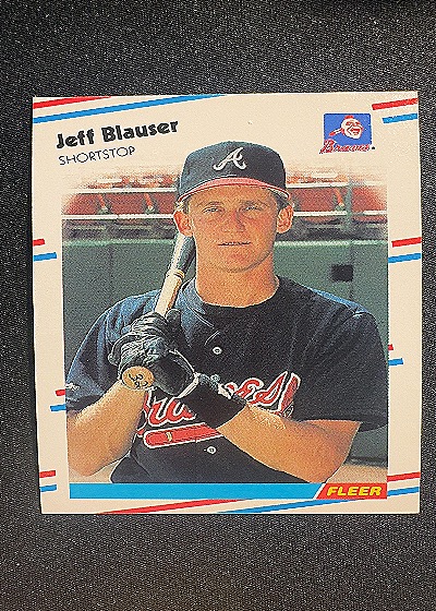 1988 Fleer #533 Jeff Blauser — front
